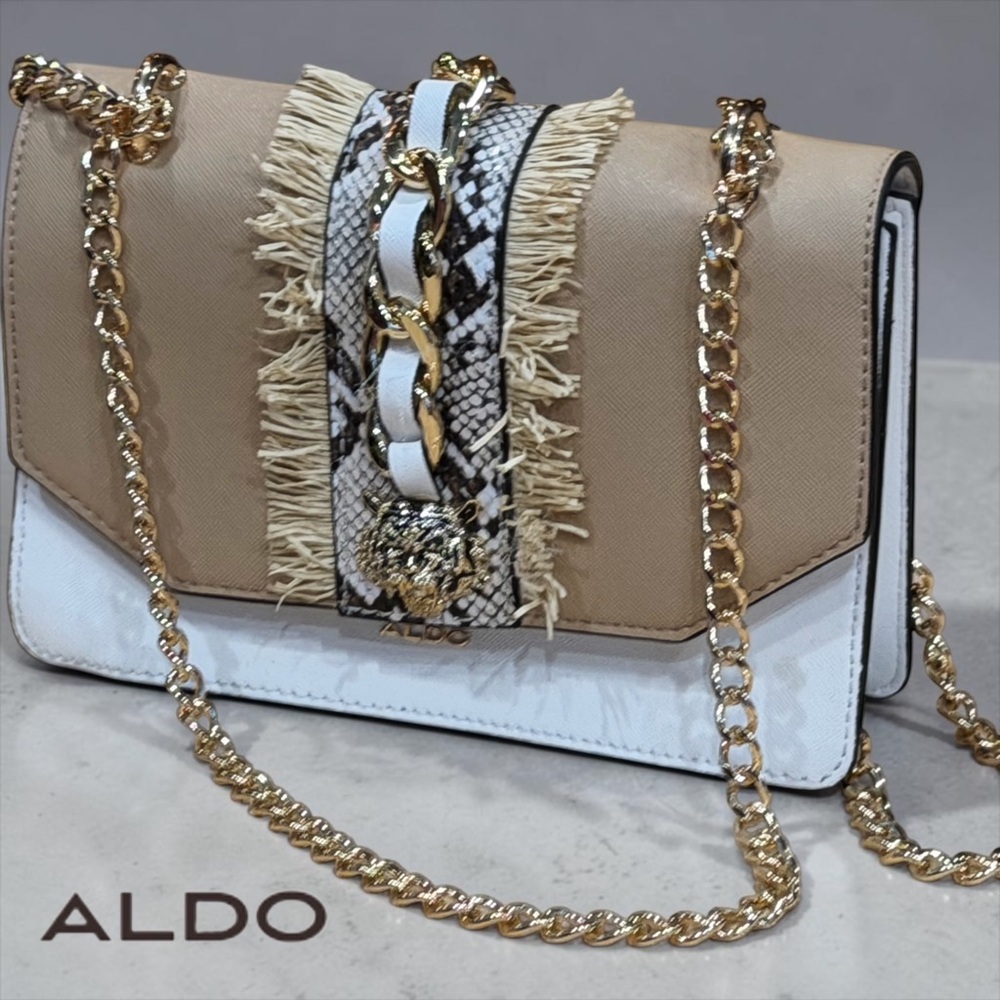 ALDO Annassi Crossbody Bag Mixed Media Luxury NEW WITH TAG!